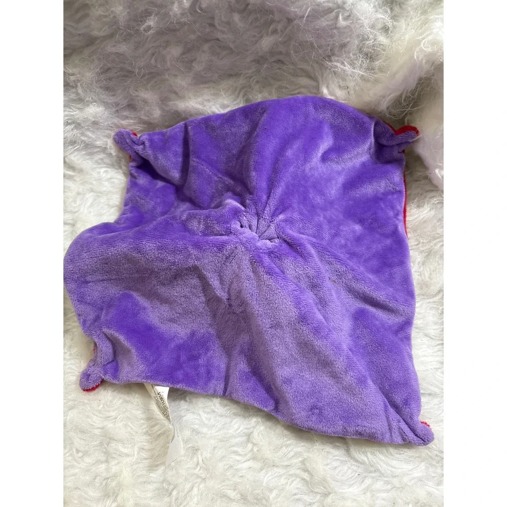 IRTRA Guatemala Ricardo Tiger Baby Security Blanket Lovey Red Purple 10x10 SKU 6
